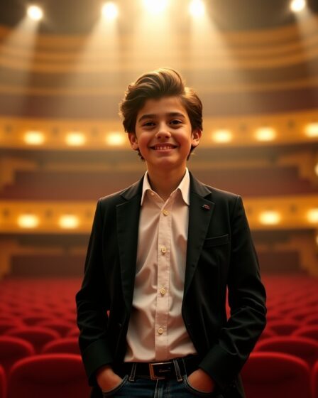 Raphaël, 12 ans, fils de Gad Elmaleh et Charlotte Casiraghi, brille sous les projecteurs du Grand Rex