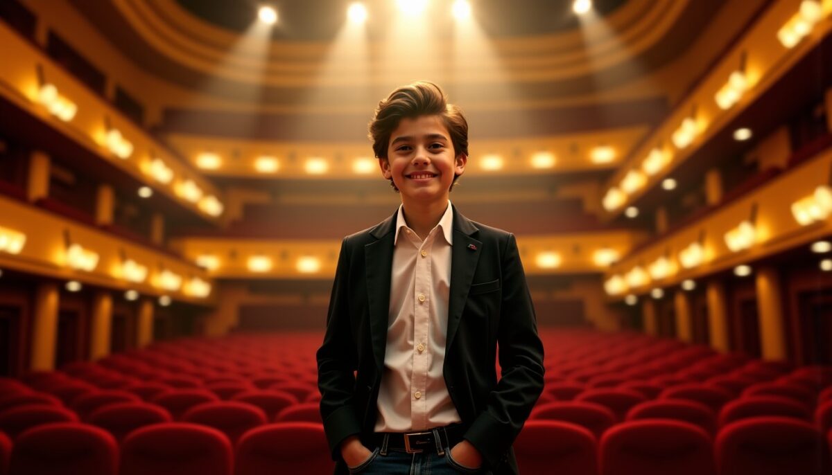 Raphaël, 12 ans, fils de Gad Elmaleh et Charlotte Casiraghi, brille sous les projecteurs du Grand Rex