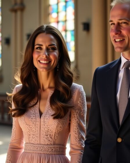 À la cathédrale de Canterbury, Kate Middleton resplendit de grâce aux côtés du prince William